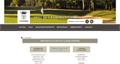 Desktop Screenshot of golfdelafreslonniere.com