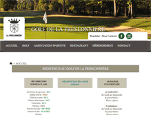 Tablet Screenshot of golfdelafreslonniere.com